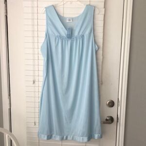 Sears Fundamentals Waltz Nightgown Blue Plus SZ 2X NWT